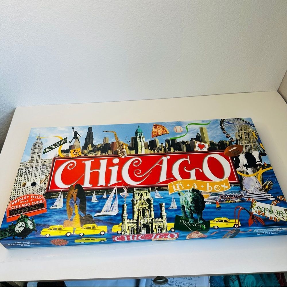 Chicago In A Box Board Game Late For The Sky Real Estate Trading Game